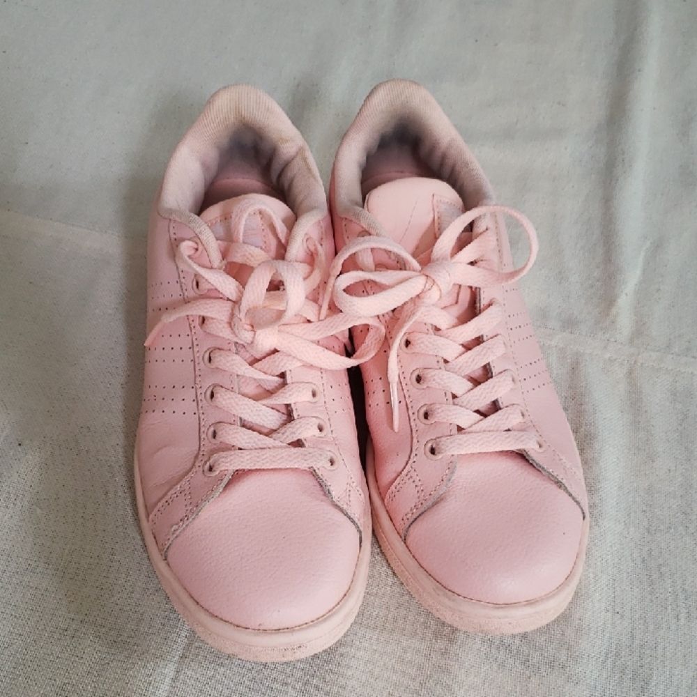 Adidas Shoe Womens 8 Grand Court Cloudfoam Pink Lifestyle Tennis Sneakers